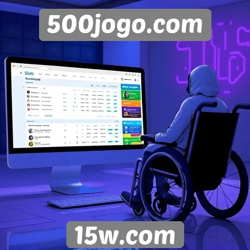 Acessibilidade e interface do usuário no site de jogos
